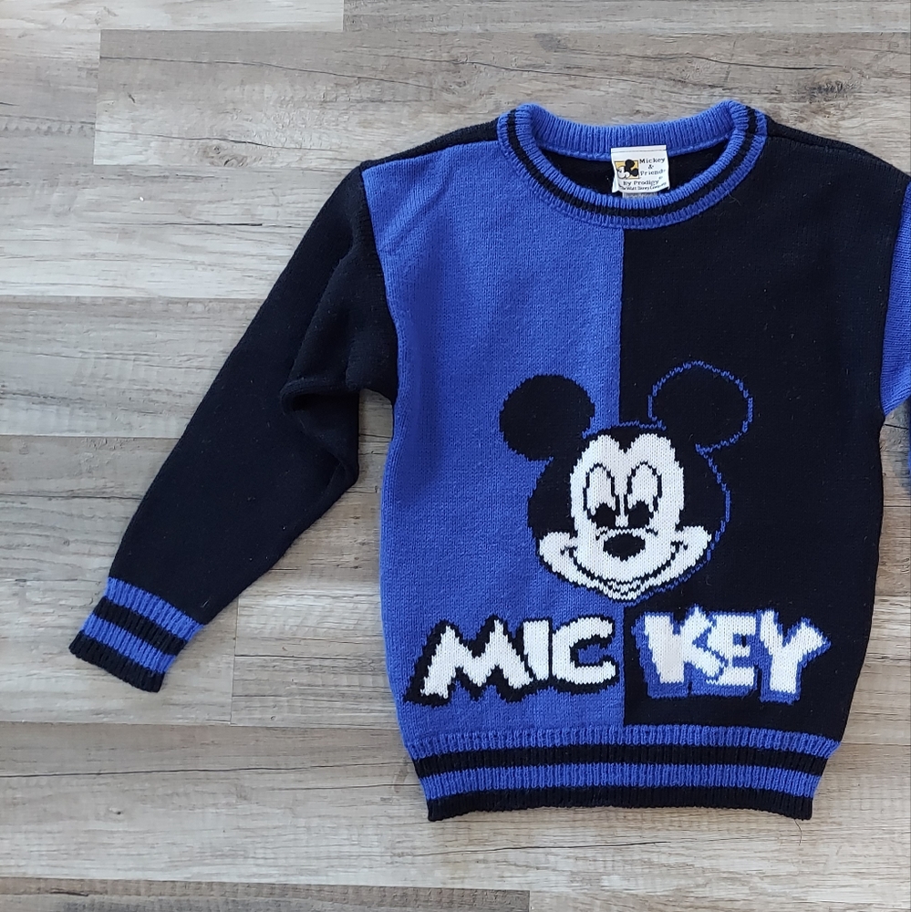 Vintage Kids Disney Mickey Mouse Crewneck Sweater